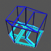 Beyond 3D: Iced Cubes: Slicing 4D hypercube